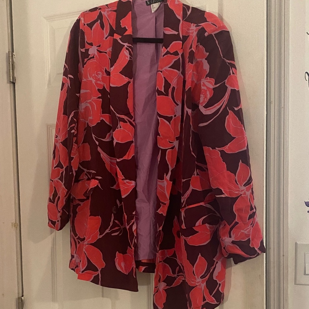 Venus Floral Pink Women's Jacket